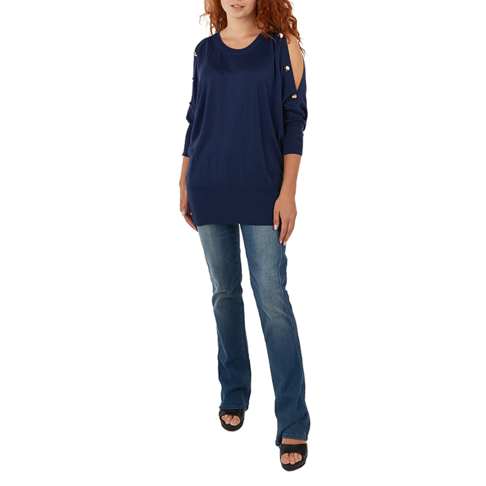 Network Blouse Women size L Blue